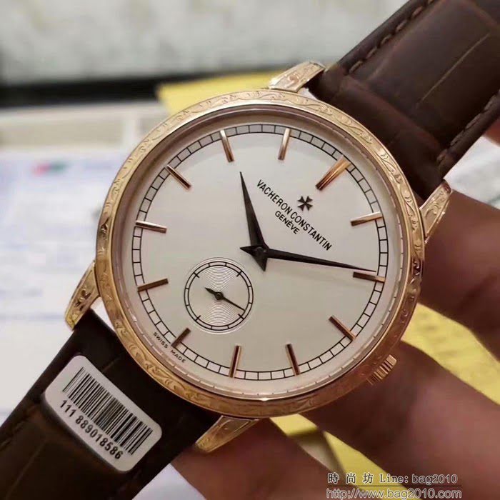 江詩丹頓 Vacheron Constantin 2019江詩丹頓歷史名作 雕花新款 深度防水 男士腕表  wssb3621